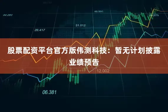 股票配资平台官方版伟测科技：暂无计划披露业绩预告